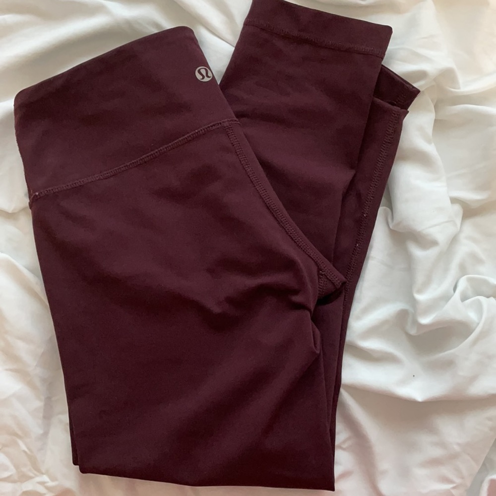 maroon leggings
